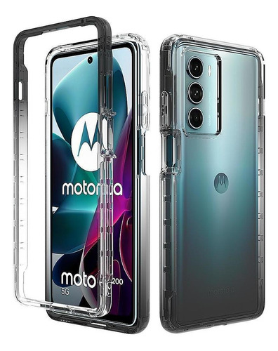 Funda De Teléfono Híbrida De Color Degradado Para Moto G200