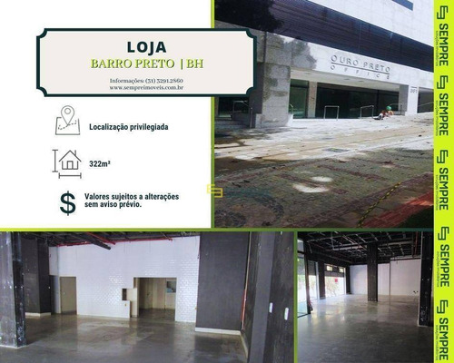 Imagem 1 de 16 de Loja Para Alugar, 322 M² E 02 Vagas - Barro Preto - Belo Horizonte/mg - Lo0011