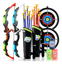 Comprar Juego de Arcos Led Dobles Bellochiddo Incluye 16 Flechas de Ventosas Con 2 Carcajes y 2 Dianas de Tiro Para Mayores de 8 Años Ideal Para Juegos de Interiores