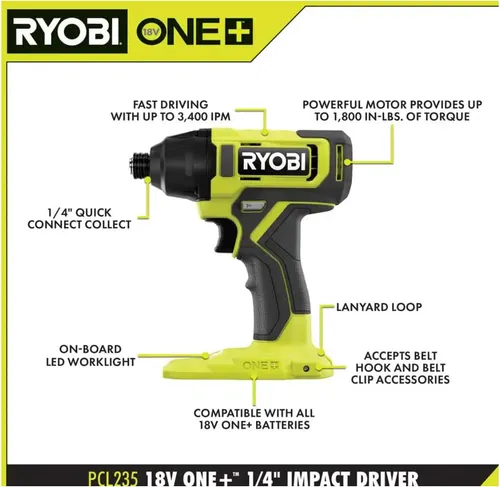 Ryobi One+ Pcl1600k2 Kit Combinado De 6 Herramientas Sin ...