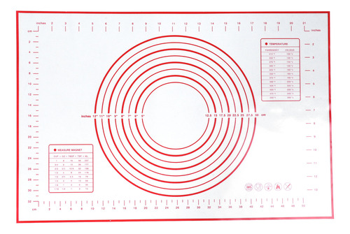 Alfombrilla De Silicona Para Hornear, 40 X 60 Cm, Masa Antid