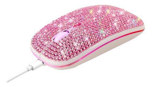 Zienstar Ratón Inalámbric Bluetooth Bling Recargable2.4g+5,2