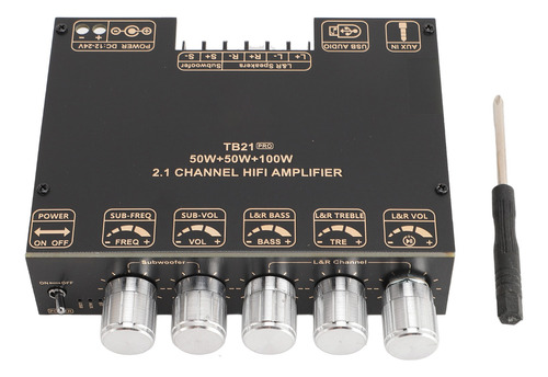Módulo Amplificador De Potencia Placa De 2.1 Canales 50wx2 P