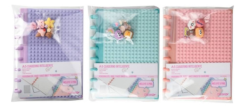 Cuaderno Infinito A5 Inteligente Original Blocky Cresko Verde Agua