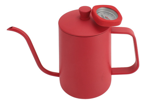 Cafetera De Acero Inoxidable De Gran Capacidad Con Rojo