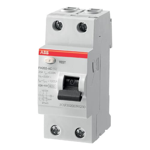 Interruptor Diferencial Abb 2p 25a 300ma - Fh202