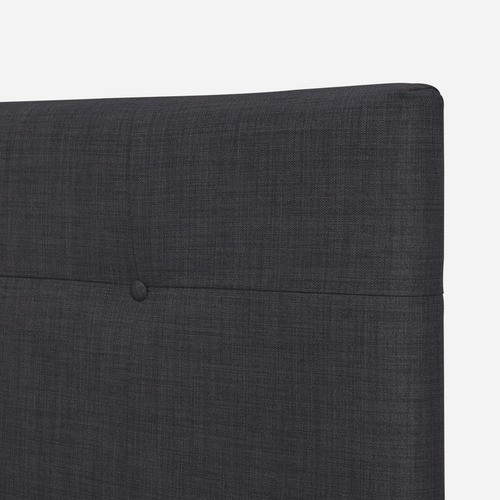 Cama Europea Classique+ King + Respaldo New Bennet Grafito