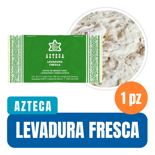 Levadura Fresca Azteca 400 Gr 1 Pieza