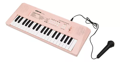 Piano Eletrônico e Microfone Infantil, Instrumento de Teclado