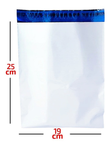 Saco Plástico C/lacre 19x25 1000u Ecommerce/correios Branco