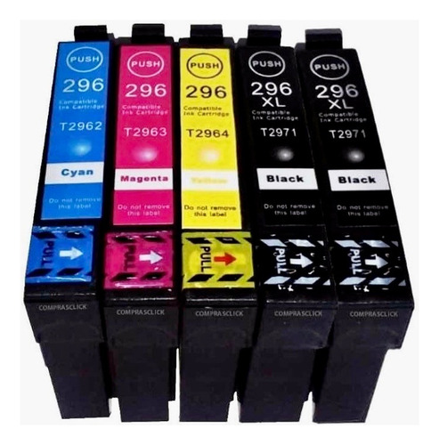 Pack 5 Cartuchos Compatibles Epson Xp241 Xl ( 2 Negros)