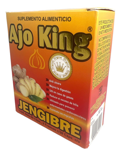 Ajo King Buena Digestión Jengibre  Original 