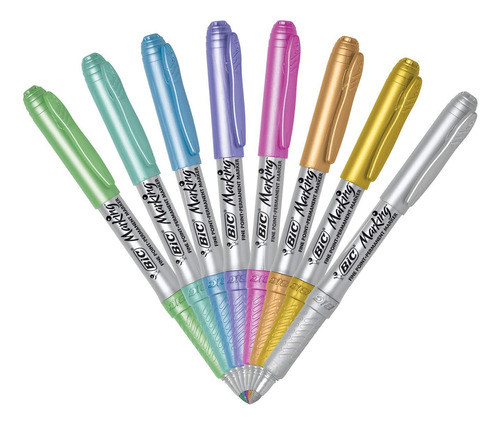 Marcador Bic Gmpmp81-a-ast 8 Colors