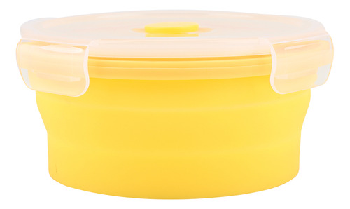 Comida Redonda De Silicona Plegable Para Microondas Lunch, 5