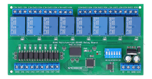 Modo De Relé Din35 C45 Uart Rs485 De 8 Entradas Aisladas Y