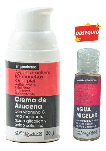 Crema Antimanchas + Obsequio - g a $1130