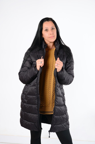 Campera Mujer Camperon Atomik Largo Inflada Puffer Dama