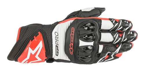 Luva Alpinestars Gp Pro R3 Preta/branca/vermelha Speed Fxm Cor Preto/Vermelho Tamanho XL/GG