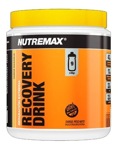Imagen 1 de 5 de Recovery Drink Nutremax Reparacion Muscular 540g 