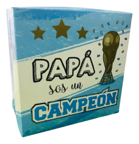 Pack 10 Cajas Día Del Padre Campeón Mundial 17 X 17 X 10 Cm