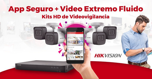 Kit Circuito Cerrado 8 Canales-4 Cámaras Full Hd 5mp 1tb