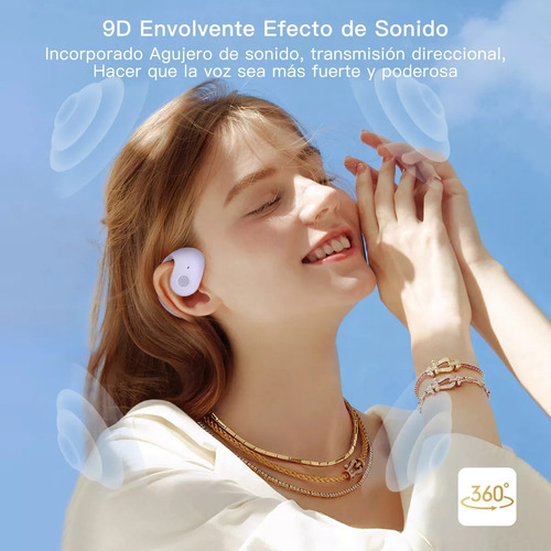 Audifonos Deportivos Inalámbricos Auriculares De Bluetooth Violeta