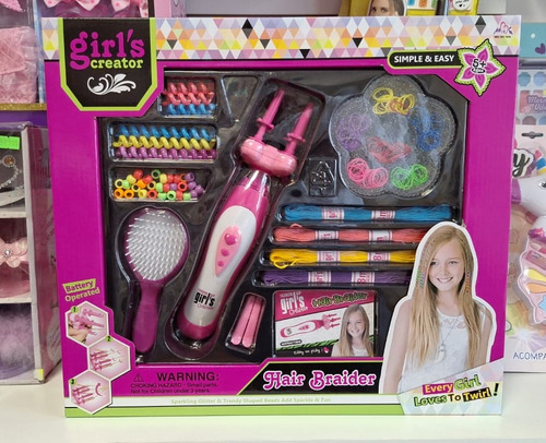 Trenzador De Cabello Con Apliques Y Accesorios Premium
