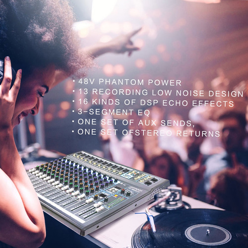 Mesa De Mezclas Ammoon Broadcast Power Effects Dj Studio