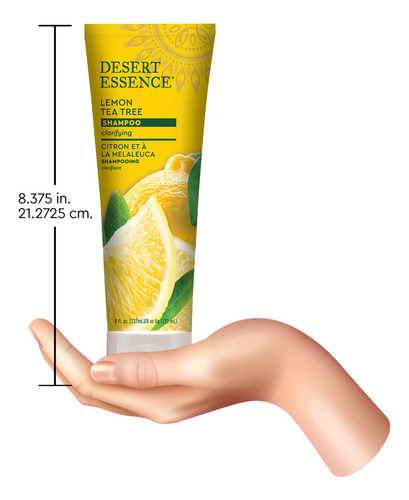 Shampoo Desert Essence Lemon Tea Tree 240 Ml Com Raiz De Mac