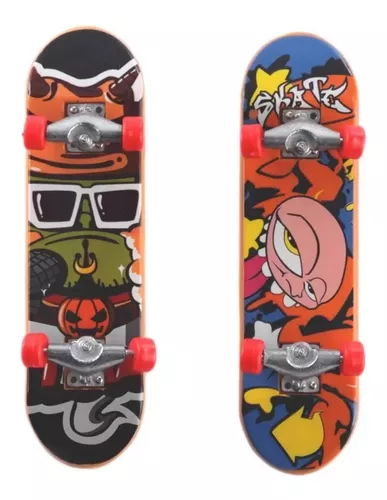 Skate Dedo Infantil Brinquedo Divertido Truck Metal Lixa Kit