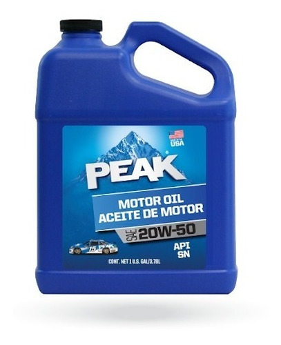 Imagen 1 de 2 de Peak Aceite De Motor 20w-50 Sn Galon