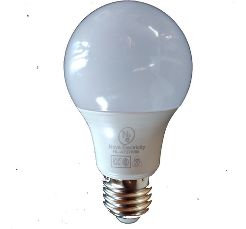Lámpara Led Bulbo 7w Nova Electricity Luz Fría Pack X 6