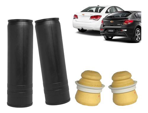 Kit Batente Traseiro Cruze Hatch/sedan 2011 A 2016