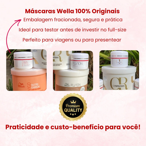 Kit Wella Fracionados 3x30g Cronograma Capilar Profissional