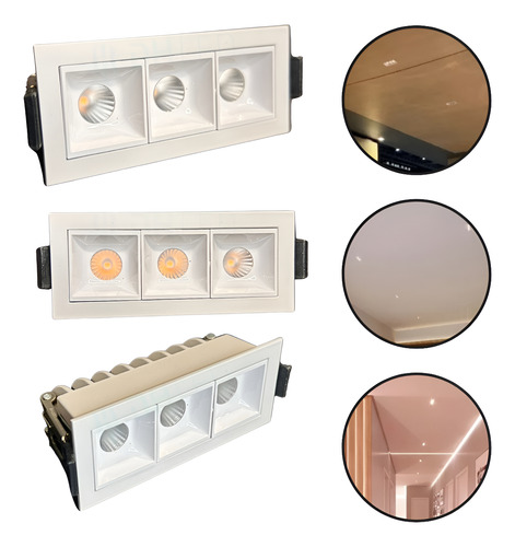 Luminária Spot Led Embutir Recuado Vigo 6w Pix 2700k Branco