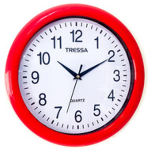 Reloj De Pared Tressa Rp101 Caja De Plástico Diámetro 28cm