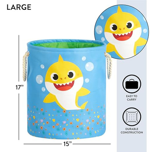 Idea Nuova Baby Shark 3 Piezas De Tela De Tamaño Múltiple Ju