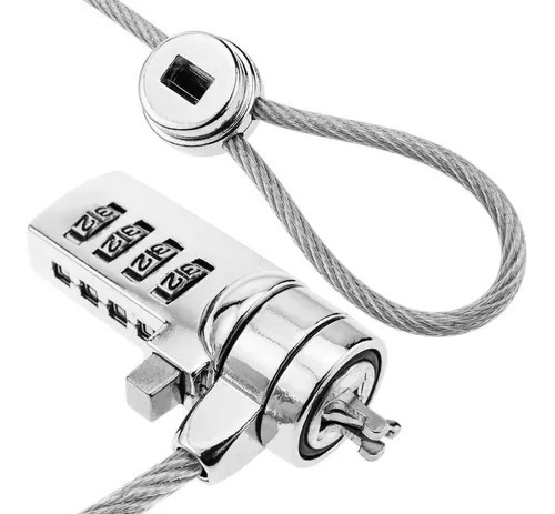 Candado Cable Seguridad Notebook Compu Codigo Combinacion