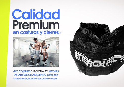 Imagen 5 de 8 de Pesas Tobilleras Par 8kg Deportivas Piernas Tobillos Fitness