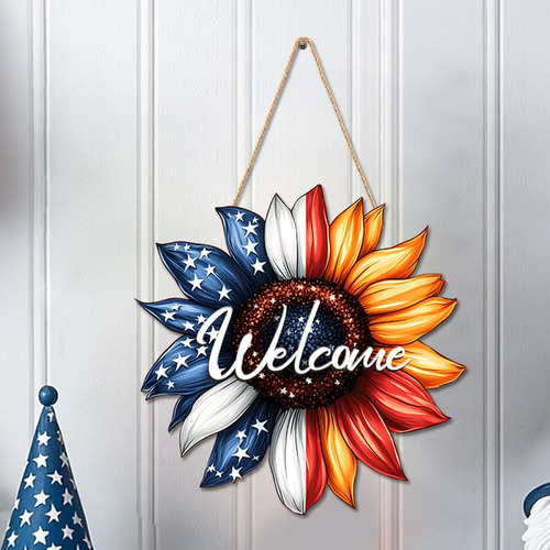 Girlwerway Bienvenida A La Puerta Decorativa, Adorno Para