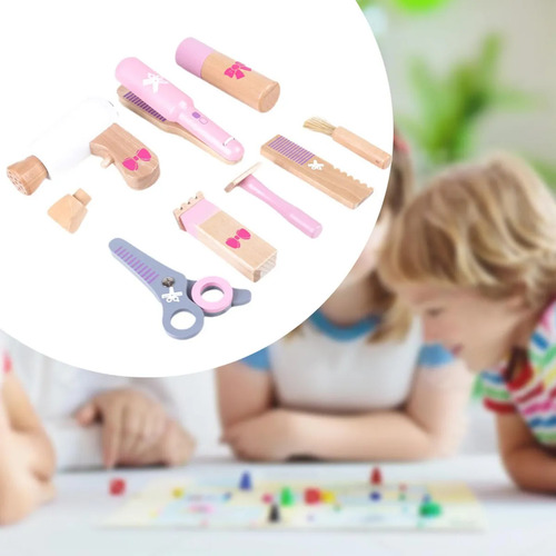 Juego De Corte De Pelo Simulado De Madera Para Niños 2025