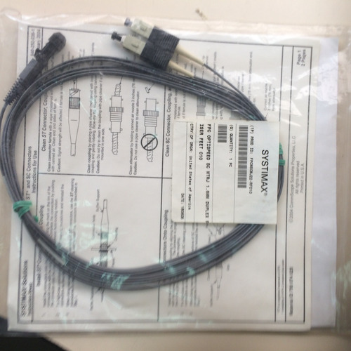 Patchcord F-o, Sc-mtrj, Mmf. Duplex, 3 M.-w/clip, Systimax 