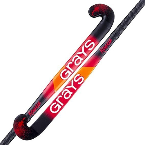 Palo De Hockey Grays Rogue Madera Reforzado Con Fibra Color Negro/rojo