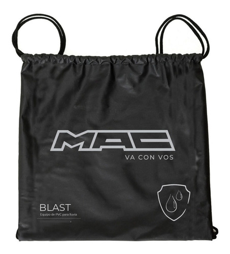 Imagen 4 de 6 de Traje De Lluvia Piloto Mac Blast Negro En Rolling Motors
