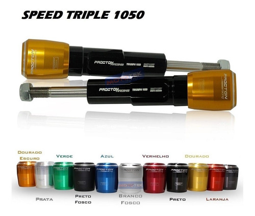 Slider Protetor Motor Procton Triumph Speed Triple 1050