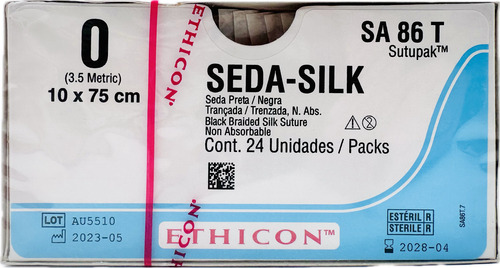 Sutura Seda-silk 0 Ref: Sa 86 T Ethicon
