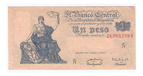 Billete 1 Peso Progreso De 1952 Muy Bueno ¡oferta!