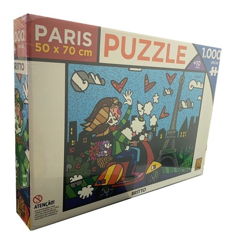 Puzzle Quebra Cabeça 1000 Peças Romero Britto Paris
