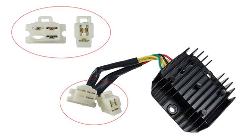 Rectificador Corriente Ac/dc 6 Pines Cable Moxal
