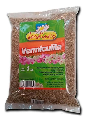 Vermiculita,rico En Hierro Y Carbono 1lt Jardines H Y T